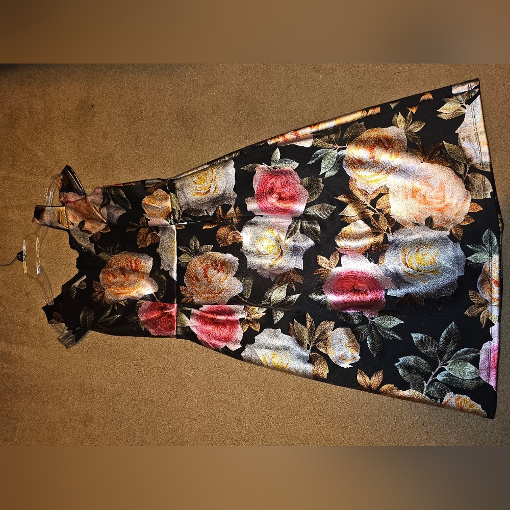 Reflective Floral Dress